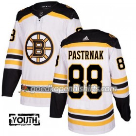 Boston Bruins David Pastrnak 88 Adidas 2017-2018 Wit Authentic Shirt - Kinderen